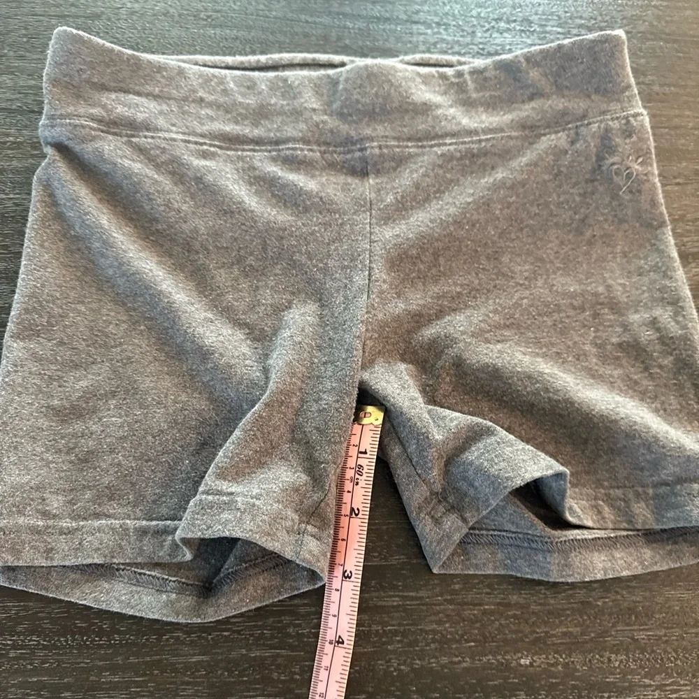 Justice Girls 10 Athletic Grey Shorts